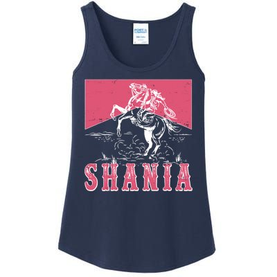 Vintage Retro Cowgirl Shania Ladies Essential Tank