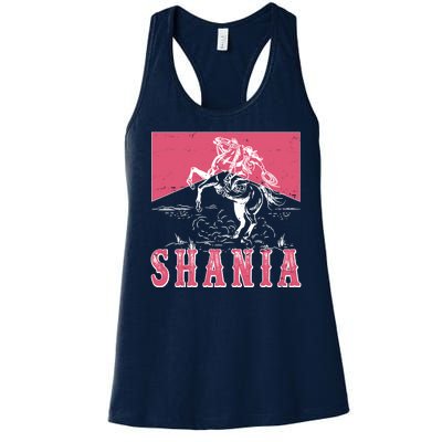 Vintage Retro Cowgirl Shania Women's Racerback Tank