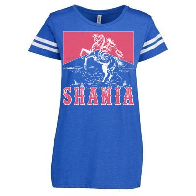 Vintage Retro Cowgirl Shania Enza Ladies Jersey Football T-Shirt