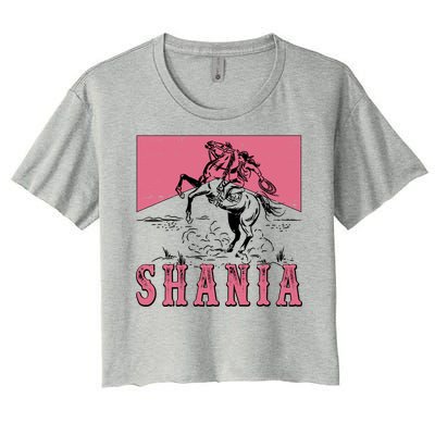 Vintage Retro Cowgirl Shania Women's Crop Top Tee