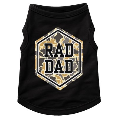 Vintage Rad Camo Dad Daddy Papa Happy FatherS Day Doggie Tank
