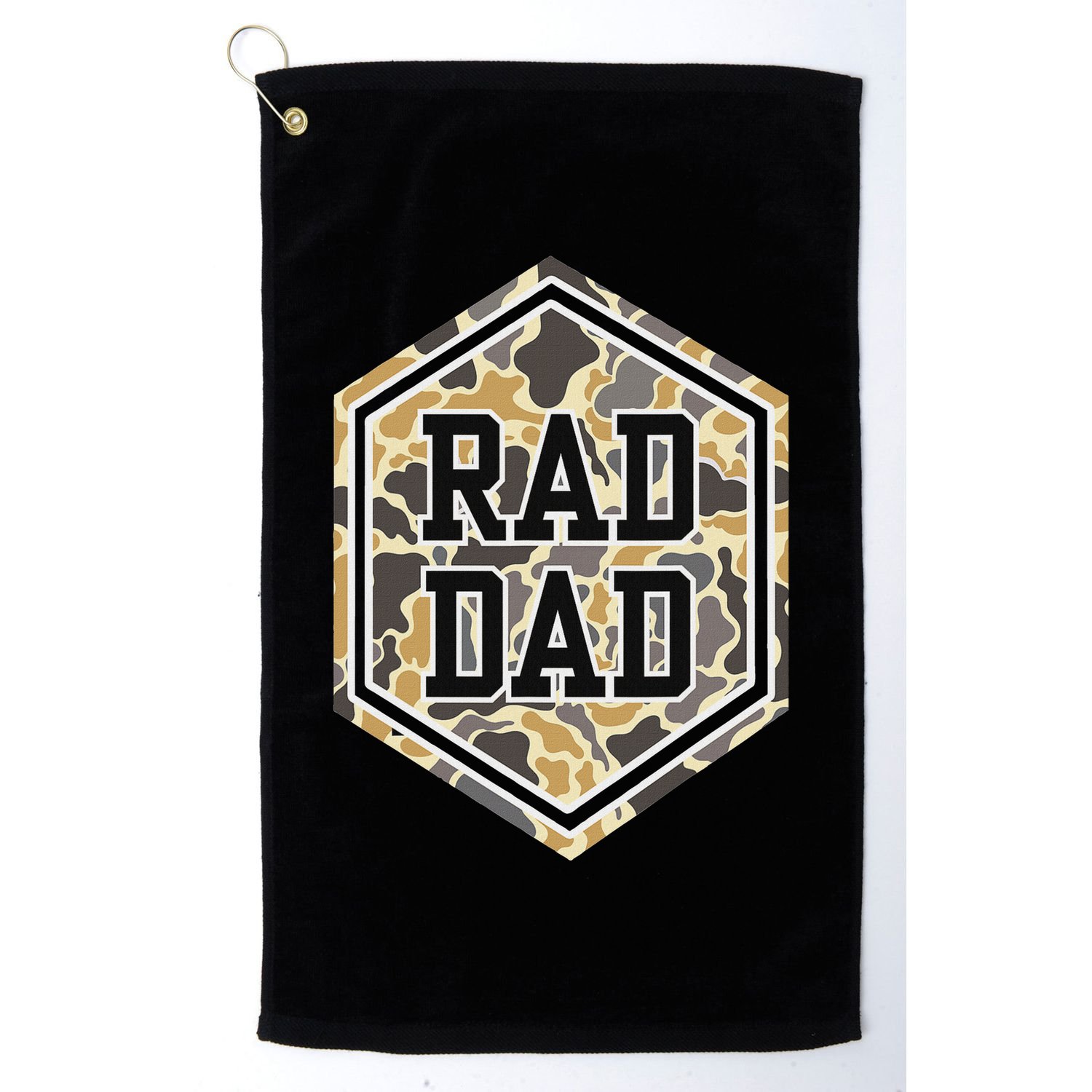 Vintage Rad Camo Dad Daddy Papa Happy FatherS Day Golf Towel