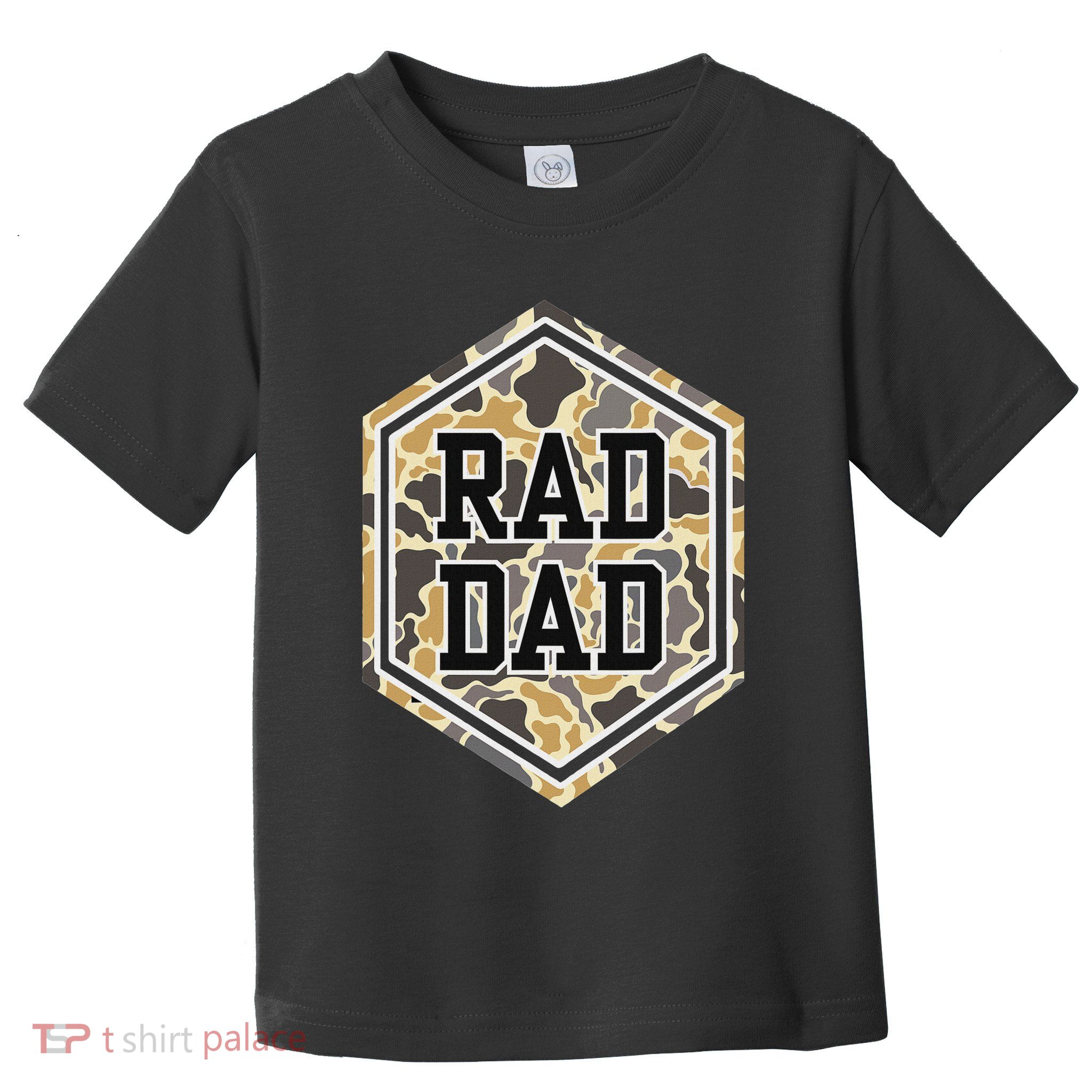 Vintage Rad Camo Dad Daddy Papa Happy FatherS Day Toddler T-Shirt
