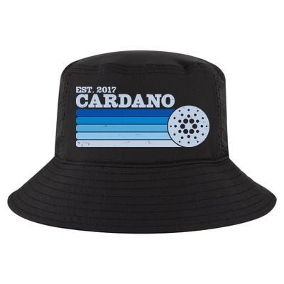 Vintage Retro Cardano Cryptocurrency Logo Cool Comfort Performance Bucket Hat