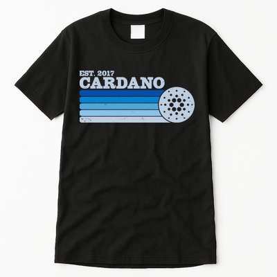 Vintage Retro Cardano Cryptocurrency Logo Tall T-Shirt