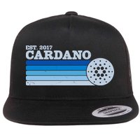 Vintage Retro Cardano Cryptocurrency Logo Flatbill Hat