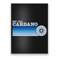 Vintage Retro Cardano Cryptocurrency Logo Poster