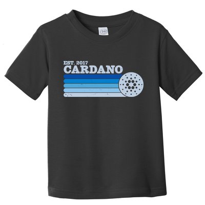 Vintage Retro Cardano Cryptocurrency Logo Toddler T-Shirt