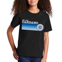 Vintage Retro Cardano Cryptocurrency Logo Kids T-Shirt