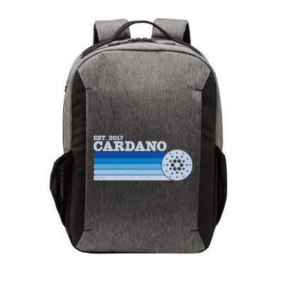 Vintage Retro Cardano Cryptocurrency Logo Vector Backpack