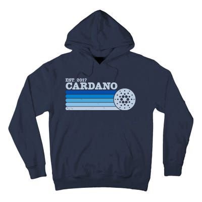 Vintage Retro Cardano Cryptocurrency Logo Tall Hoodie