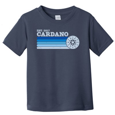 Vintage Retro Cardano Cryptocurrency Logo Toddler T-Shirt