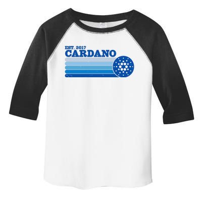 Vintage Retro Cardano Cryptocurrency Logo Toddler Fine Jersey T-Shirt