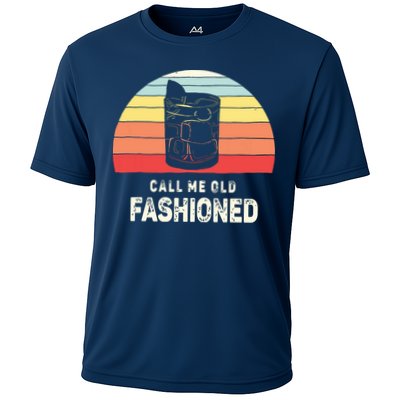 Vintage Retro Call Me Old Fashioned Whiskey Lover Performance Shirt