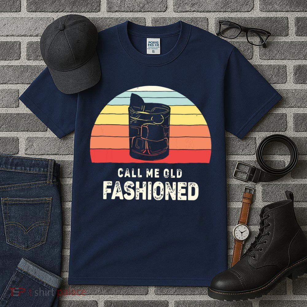 Vintage Retro Call Me Old Fashioned Whiskey Lover Tall T-Shirt