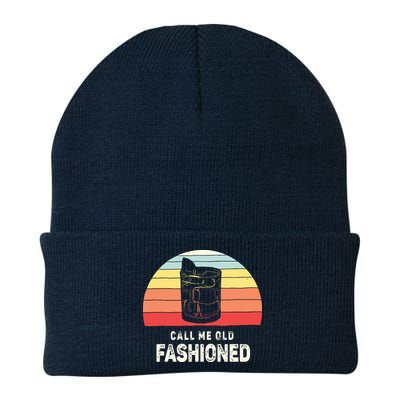 Vintage Retro Call Me Old Fashioned Whiskey Lover Beanie