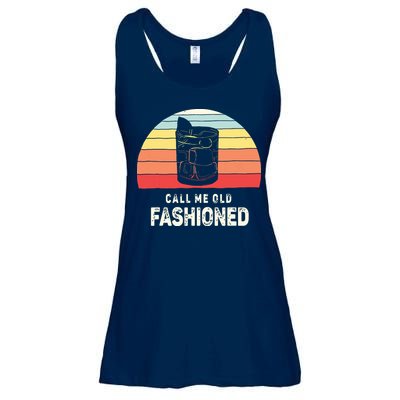 Vintage Retro Call Me Old Fashioned Whiskey Lover Ladies Essential Flowy Tank
