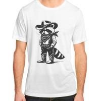 Vintage Raccoon Cowboy Cowgirl Trash Panda Western Country Gift Adult ChromaSoft Performance T-Shirt