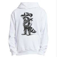 Vintage Raccoon Cowboy Cowgirl Trash Panda Western Country Gift Urban Pullover Hoodie