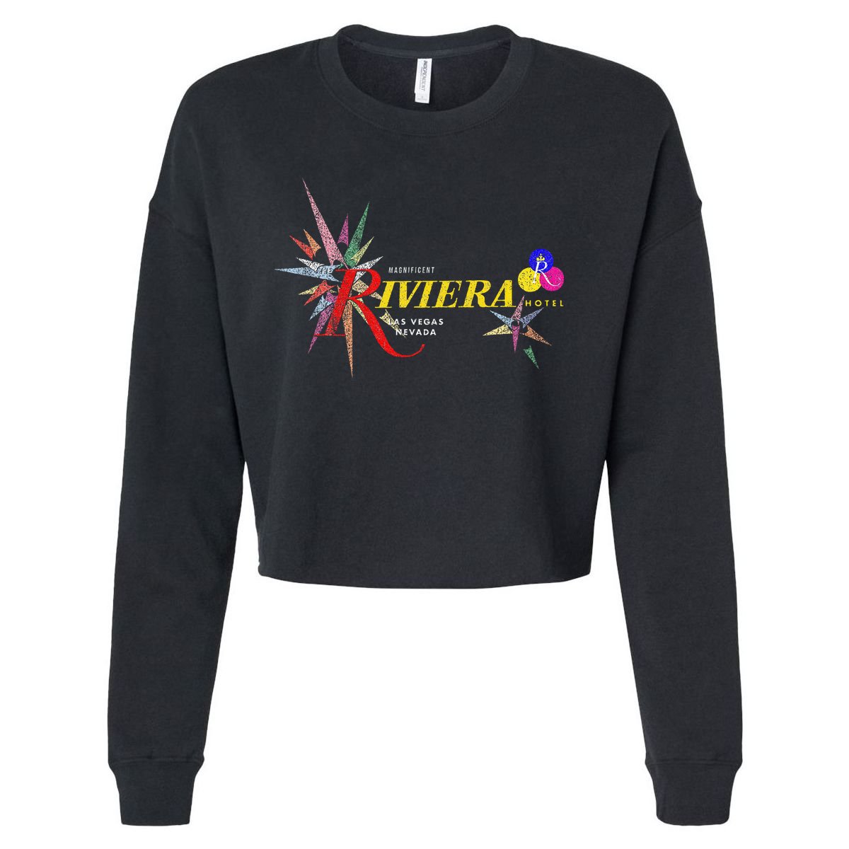 Vintage Riviera Casino Las Vegas Cropped Pullover Crew