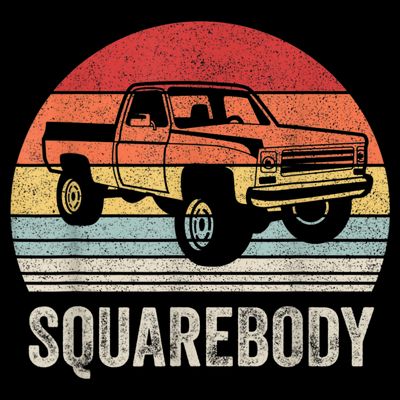 Vintage Retro Classic Square Body Squarebody Truck T-Shirt