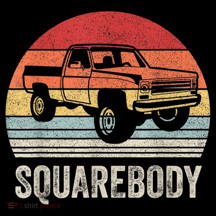 Vintage Retro Classic Square Body Squarebody Truck T-Shirt