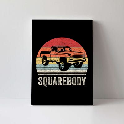 Vintage Retro Classic Square Body Squarebody Truck Canvas