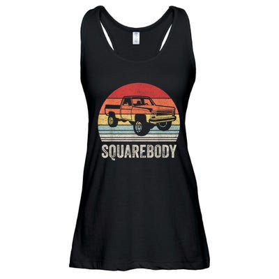 Vintage Retro Classic Square Body Squarebody Truck Ladies Essential Flowy Tank