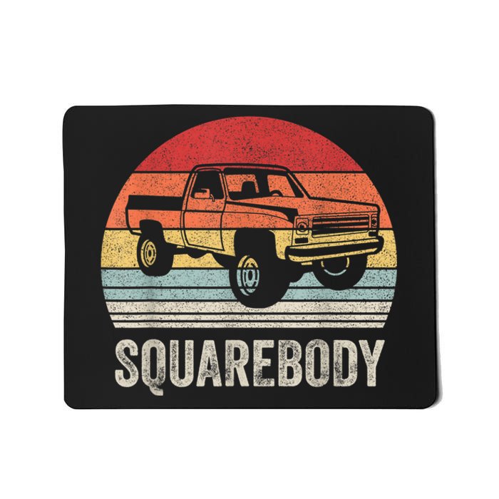 Vintage Retro Classic Square Body Squarebody Truck Mousepad