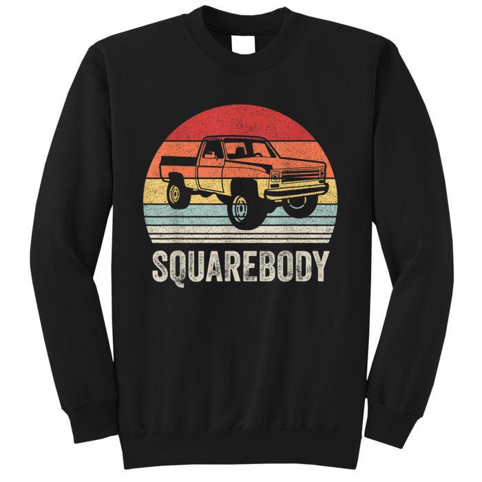 Vintage Retro Classic Square Body Squarebody Truck Tall Sweatshirt