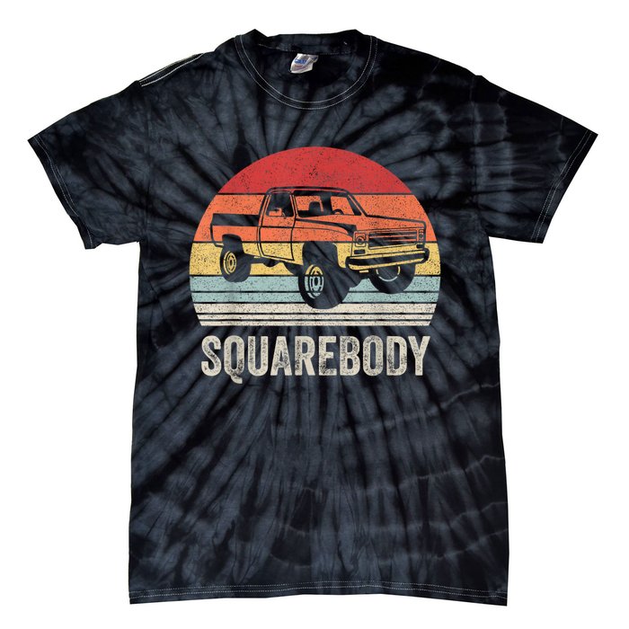 Vintage Retro Classic Square Body Squarebody Truck Tie-Dye T-Shirt