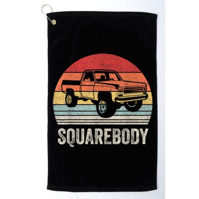 Vintage Retro Classic Square Body Squarebody Truck Platinum Collection Golf Towel