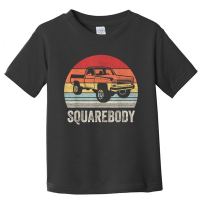 Vintage Retro Classic Square Body Squarebody Truck Toddler T-Shirt