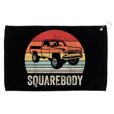 Vintage Retro Classic Square Body Squarebody Truck Grommeted Golf Towel