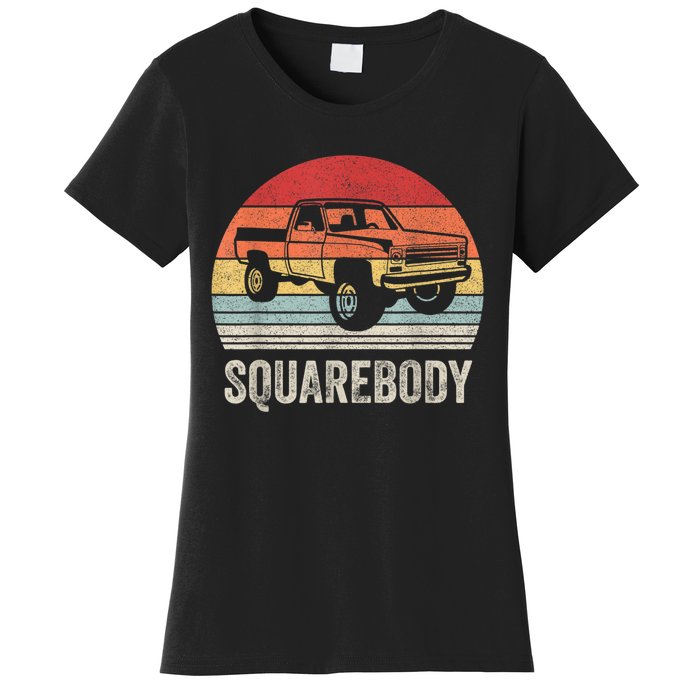 Vintage Retro Classic Square Body Squarebody Truck Women's T-Shirt