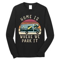 Vintage Retro Camping Transit Van Long Sleeve Shirt