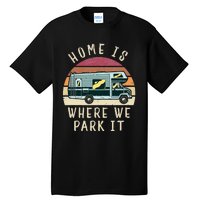 Vintage Retro Camping Transit Van Tall T-Shirt