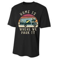 Vintage Retro Camping Transit Van Performance Sprint T-Shirt