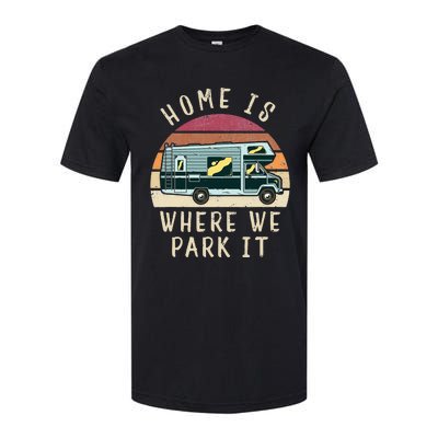 Vintage Retro Camping Transit Van Softstyle CVC T-Shirt