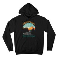 Vintage Retro Country Roads Take Me My Home Hoodie