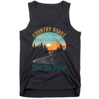 Vintage Retro Country Roads Take Me My Home Tank Top