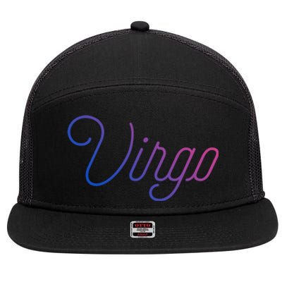 Virgo Rules! Cute Gift 7 Panel Mesh Trucker Snapback Hat