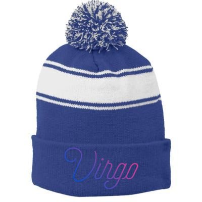 Virgo Rules! Cute Gift Stripe Pom Pom Beanie