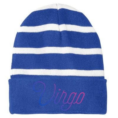 Virgo Rules! Cute Gift Striped Beanie with Solid Band