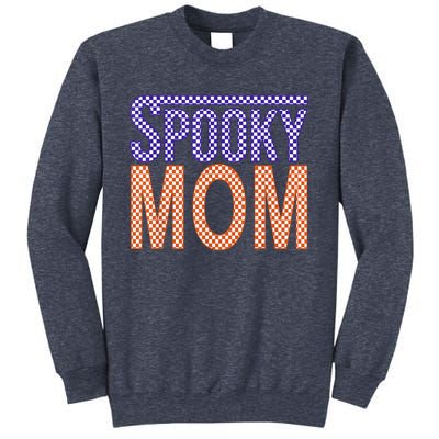 Vintage Retro Checked Ghost Boo Stay Spooky Mom Halloween Sweatshirt