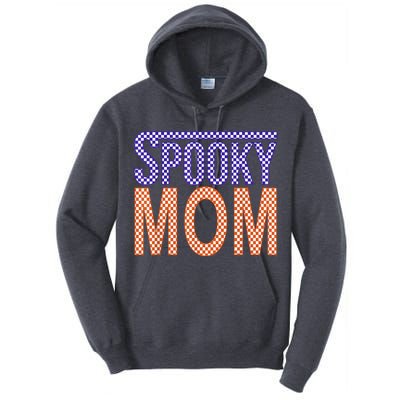 Vintage Retro Checked Ghost Boo Stay Spooky Mom Halloween Tall Hoodie