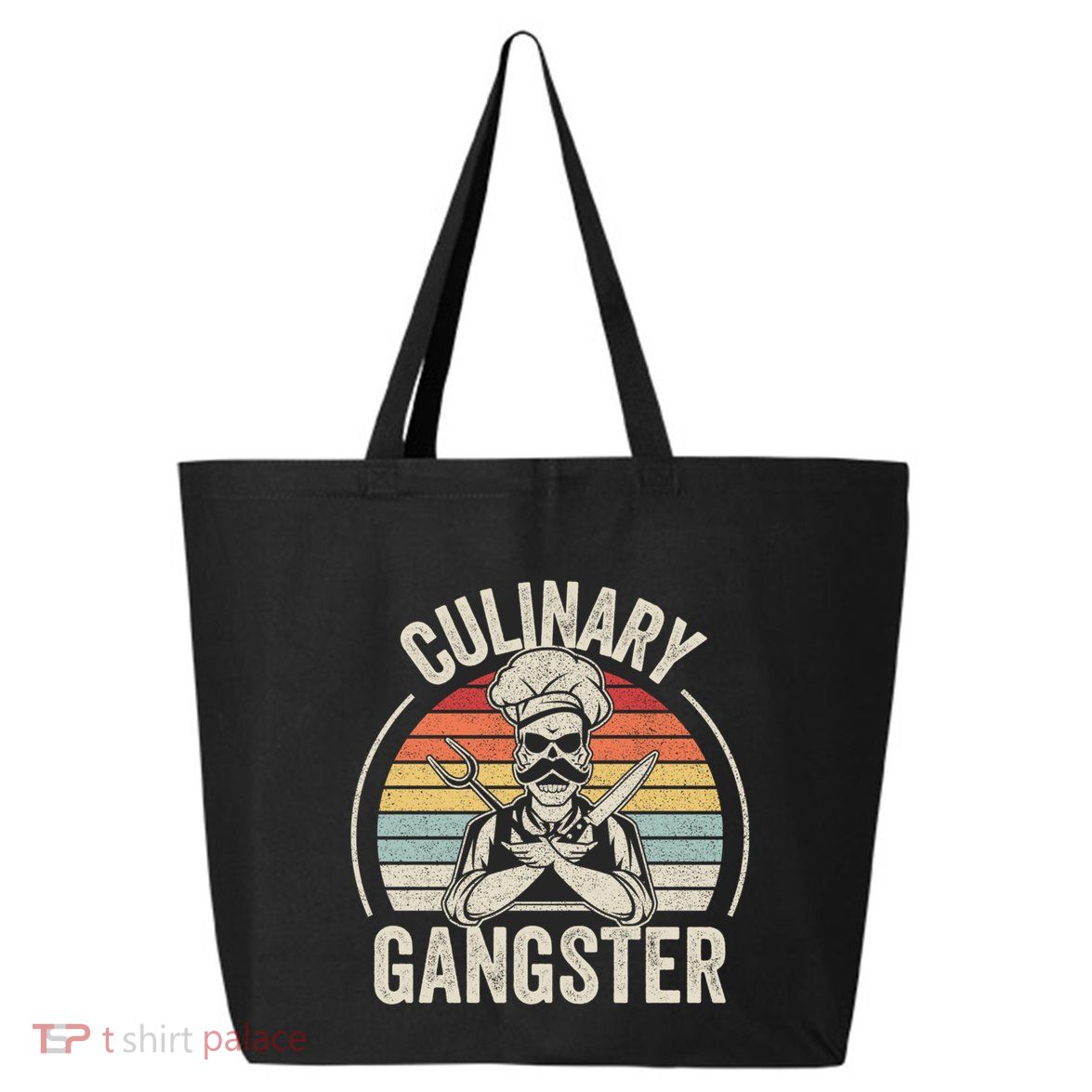 Vintage Retro Culinary Gangster Cooking Chef Bbq Cool Gift 25L Jumbo Tote