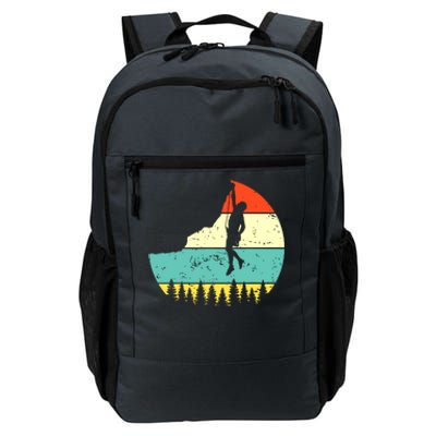 Vintage Rock Climbing Mountain Climber Daily Commute Backpack