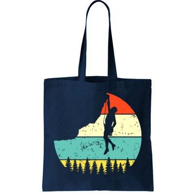 Vintage Rock Climbing Mountain Climber Tote Bag