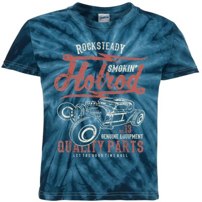 Vintage Rockabilly Classic Muscle Car Show Hotrod Ratrod Shirt Kids Tie-Dye T-Shirt